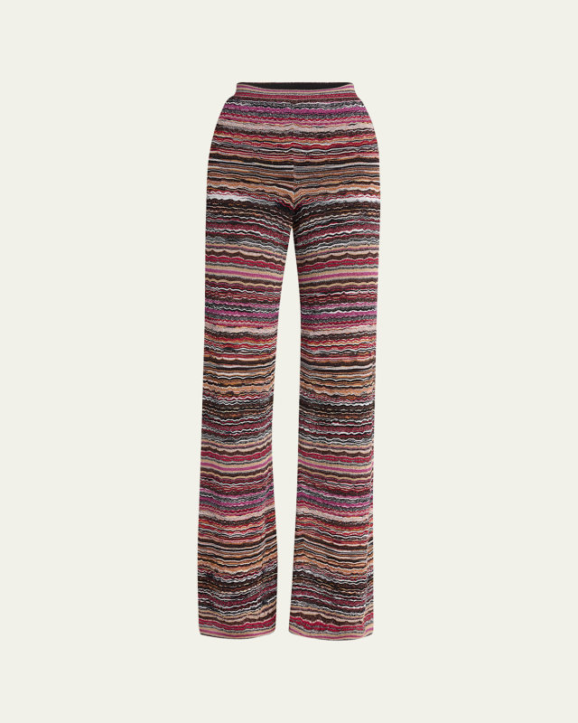 Stripe Straight Leg Trousers
